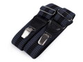 Herren Hosenträger Länge 120 cm Breite 4 cm Muster 650366 dunkelblau