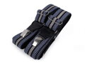 Herren Hosenträger Länge 120 cm Breite 4 cm Muster 650366 hellblau