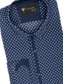 Luxus Herren Hemd VS-PK-1906 dunkelblau mit Barockmuster