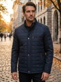 Herren Steppjacke dunkelblau