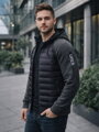Herren Übergangsjacke dunkelgrau