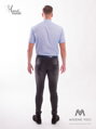 Luxus Herrenhemd SLIM hell blau mit Stehkragen VS-PK1719
