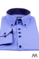 Herrenhemd mit Ankermuster VS-PK-1740 in hellblaue Farbe