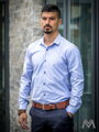 Pánska košeľa k rifliam VSB1853 svetlý jeans