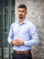 Pánska košeľa k rifliam VSB1853 svetlý jeans