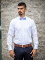 Smokingová pánska biela košeľa VSB1855 
