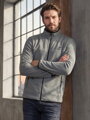 Pánska flísovaná sivá mikina na zips TOMMY LIFE 