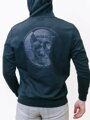 Sweatshirt mit Kapuze und Aufdruck schwarz