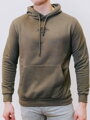 Hoodie mit Aufdruck khaki 
