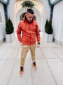 Zip-Hoodie in Orange