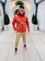 Zip-Hoodie in Orange