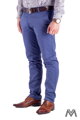 Slim Herrenhosen 48-1 edelstahl blau 