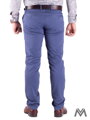 Slim Herrenhosen 48-1 edelstahl blau 