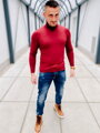 Herren Rollkragenpullover weinrot