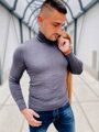 Eleganter Rollkragenpullover grau