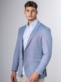 Elegantné pánske sako v modrej farbe 