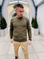 Trendiger Herrenpullover grün
