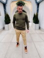 Trendiger Herrenpullover grün