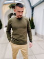 Trendiger Herrenpullover grün