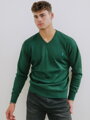 Pullover N16 mit V-Ausschnitt grün