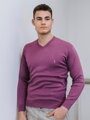 Stilvoller Pullover  N18 lila