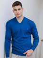 Herren Pullover in königsblaue Farbe