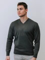 Man Pullover N07 dunkelgrau