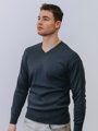 Man Pullover dunkelblau 05