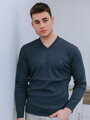 Man Pullover N09 dunkelblau melange