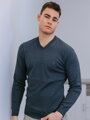 Man Pullover N09 dunkelblau melange