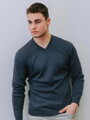 Man Pullover N09 dunkelblau melange