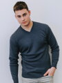 Man Pullover N09 dunkelblau melange