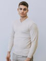 Herren bequemer Pullover N19 creme
