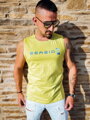 SEASID erbsengrünes Tanktop für Herren