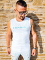 SEASID weißes ärmelloses Tanktop für Herren