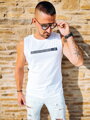 Herren-Tanktop mit weißer Aufschrift