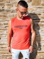 Herren-Tanktop ohne Ärmel NEVER STOP rot