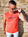 Herren-Tanktop ohne Ärmel NEVER STOP rot