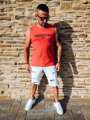 Herren-Tanktop ohne Ärmel NEVER STOP rot