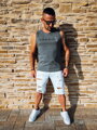 SEASID dunkelgraues Tanktop für Herren