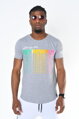 Herren T-Shirt RETROWAVE hellgrau