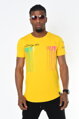 Herren T-Shirt RETROWAVE gelb