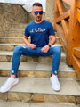 Herren T-Shirt REACTION blau