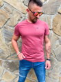 Herren T-Shirt mit Brusttasche weinrot