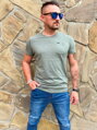 Herren T-Shirt mit Brusttasche olivgrün