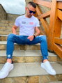 Herren T-Shirt TOMMY LIFE weiß