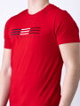 Męska stylowa koszulka TOMMY LIFE czerwona