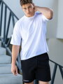Weißes Oversize-T-Shirt für Herren VSB ALAN