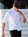 Weißes Oversize-T-Shirt für Herren VSB ALAN