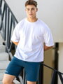 Weißes Oversize-T-Shirt für Herren VSB ALAN